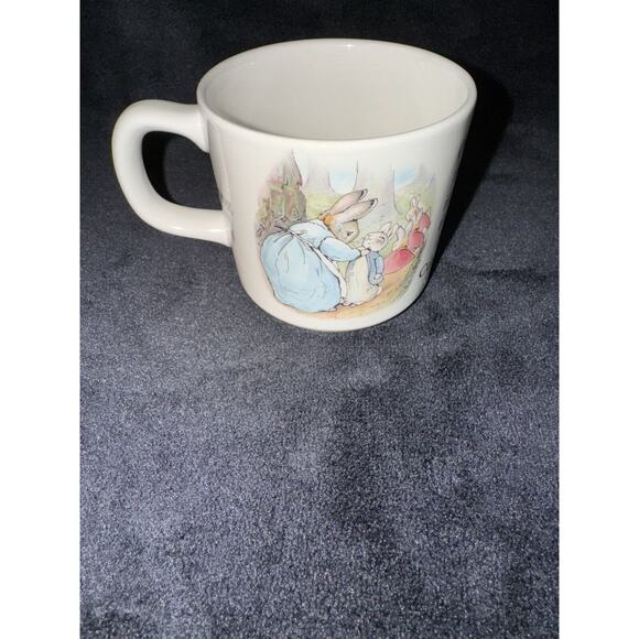 Wedgwood England Beatrix Potter Peter Rabbit Plates Cups Set Lot of 5 Easter - Picture 8 of 16